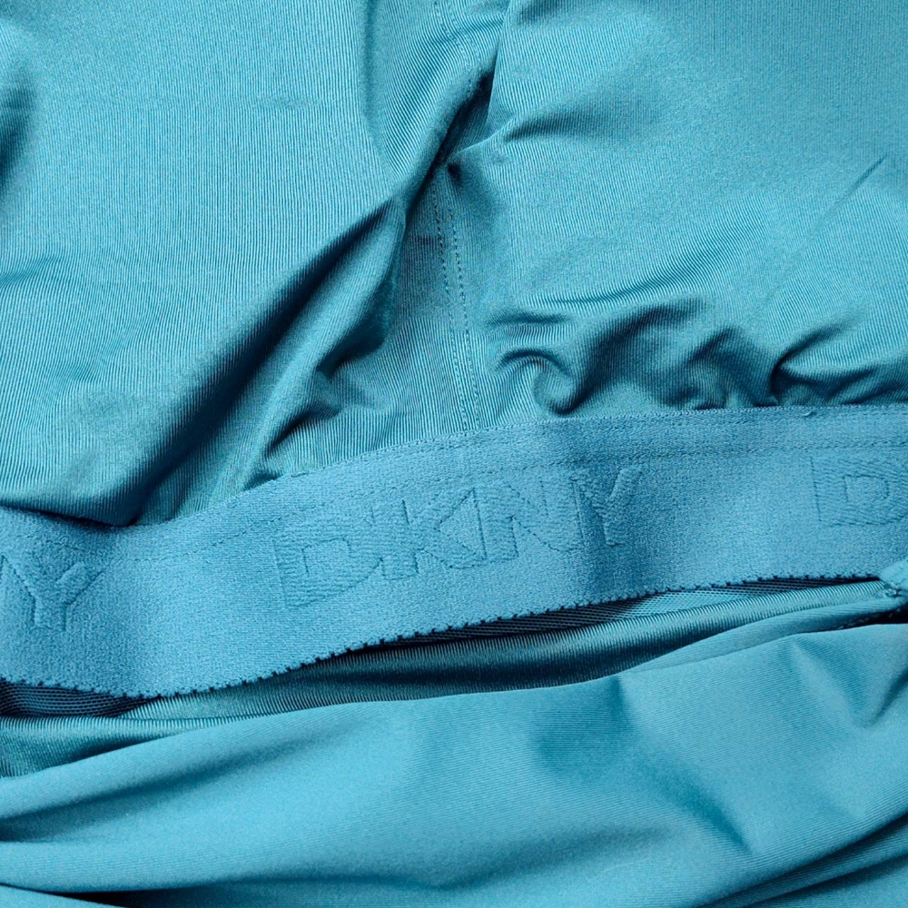 DKNY Teal Starburst Shirred One-Piece Swimsuit NWT | XXL - Picture 11 of 13